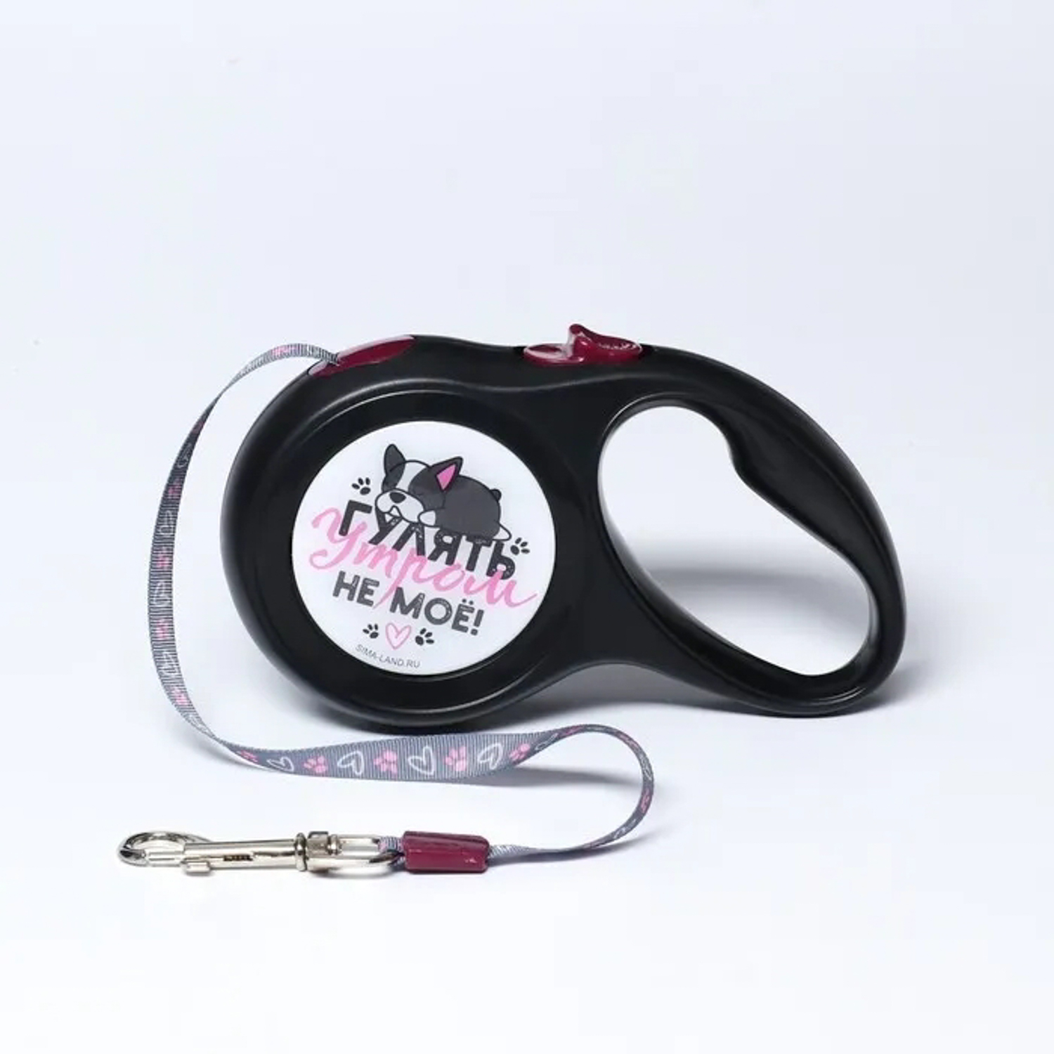 Рулетка "Гулять утром НЕ МОЕ!" 5 м, вес животного до 12 кг 6787566 Рулетка "Гулять утром НЕ МОЕ!" 5 м, вес животного до 12 кг 6787566