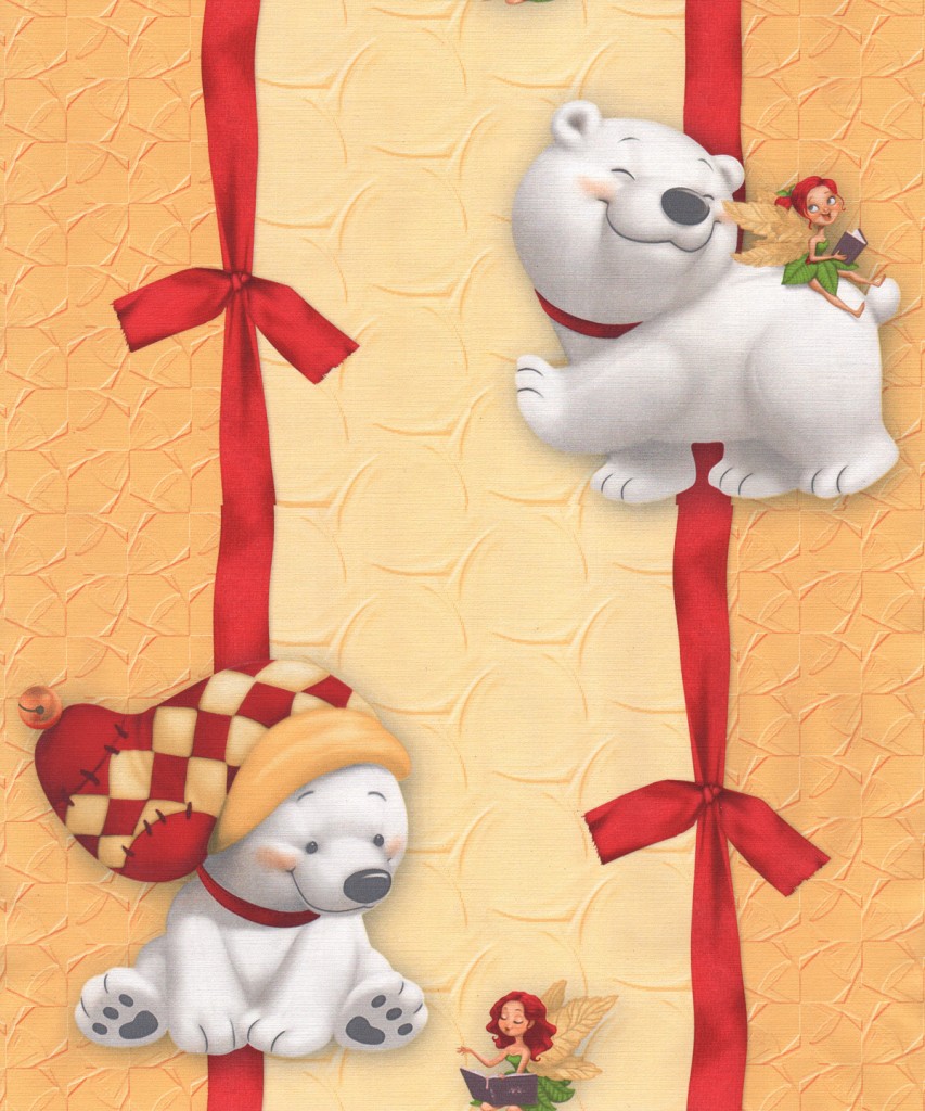 Обои дуплекс 6027-52 (16С2) Мишки (флиз основа) *15 (Гомель)