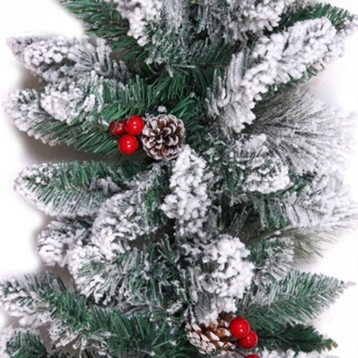 Гирлянда хвойная «Рождество» 2.7 м Серпантин, d=35 см, ПВХ, леска, шишки, ягоды