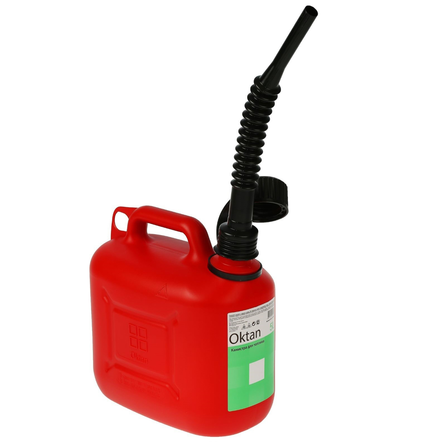 Канистра Oktan ГСМ, 5 л, пластиковая, красная 2577999