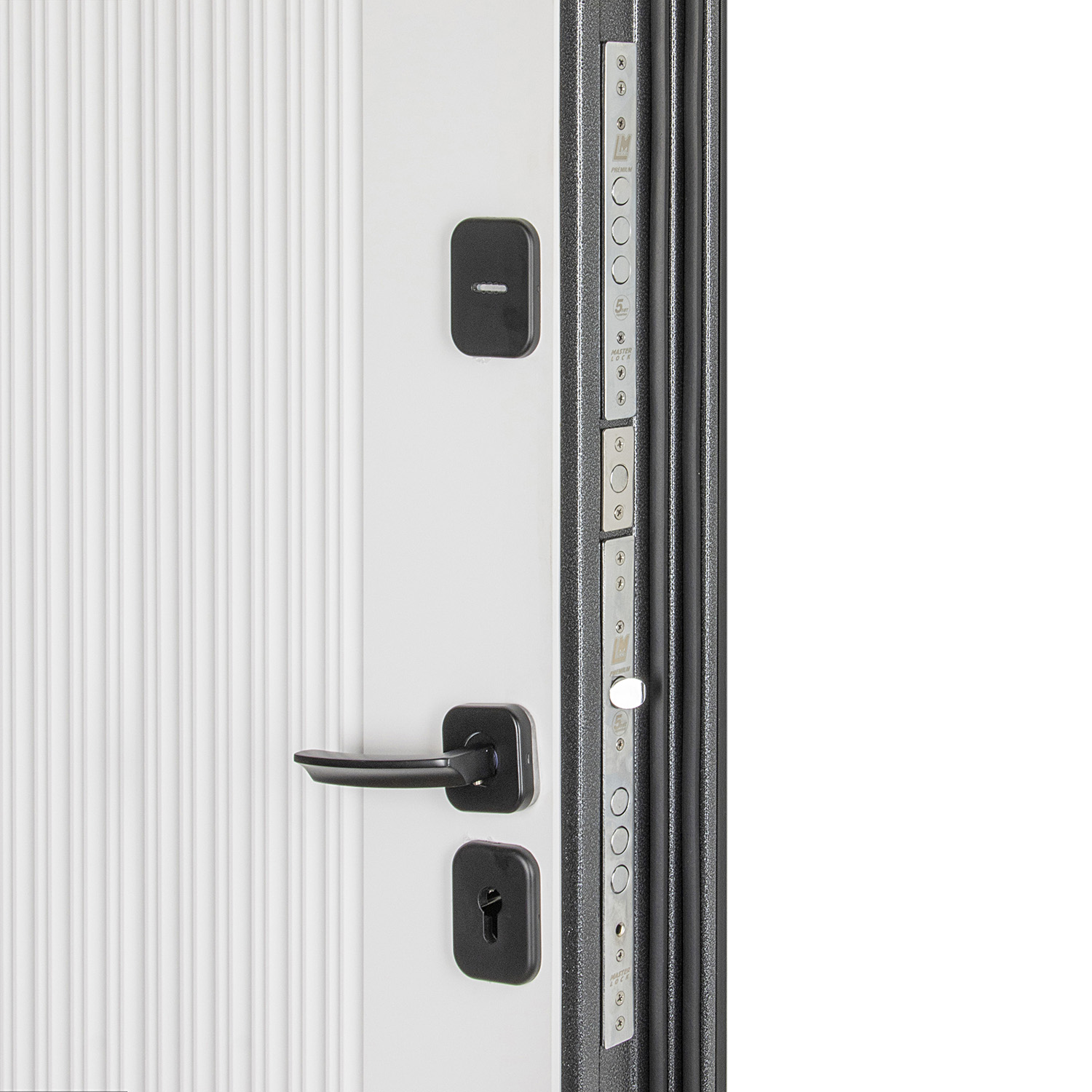 Дверь входная 2050х860х105 мм Форпост Спарта, правая, эмалит белый