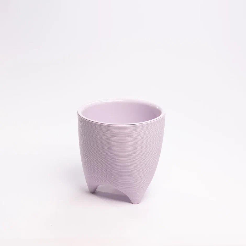 Кашпо пластм. "Де Коста" 2,25л d верха 160мм h160мм со вставкой Сиреневый ДК16-25 *1/10
