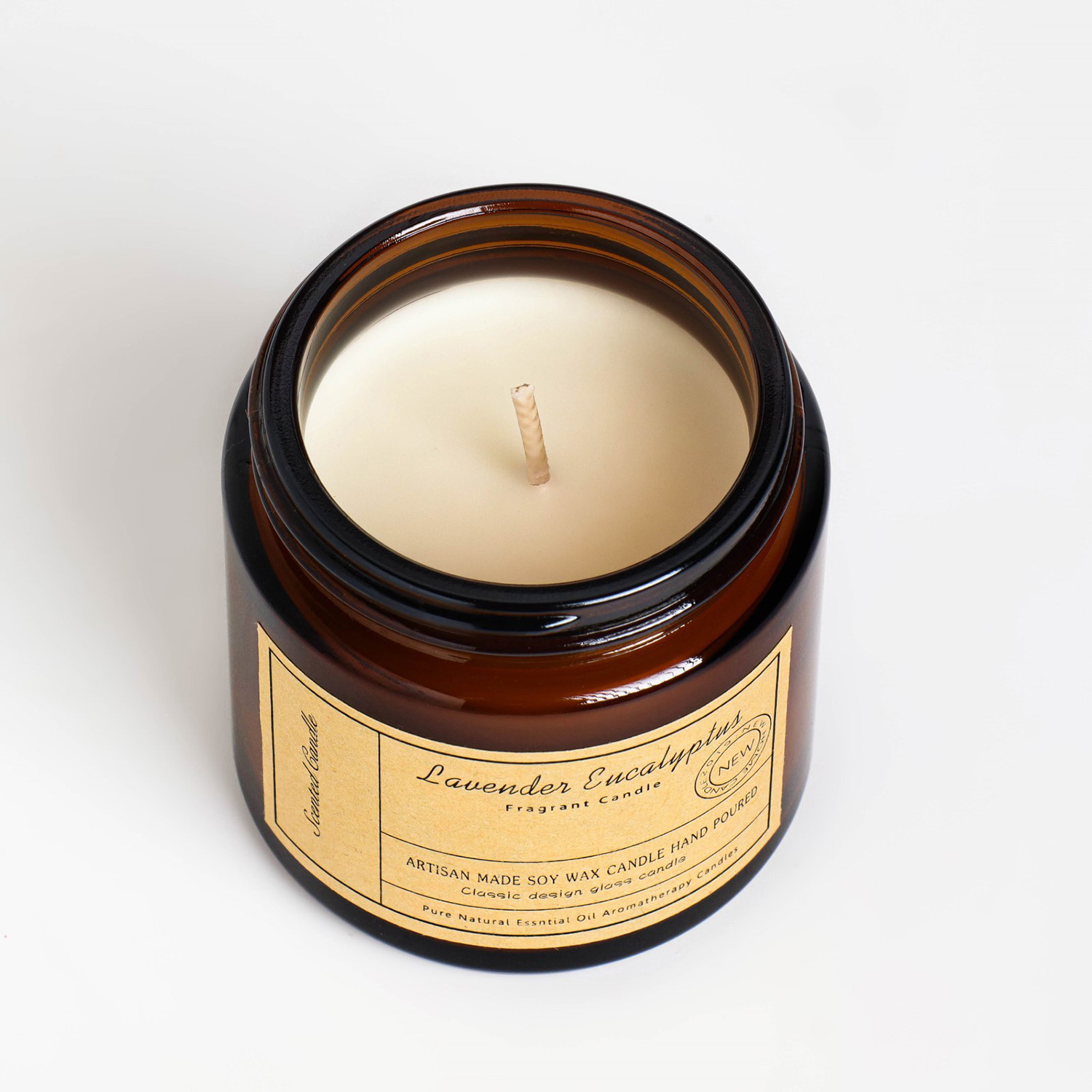 Свеча ароматическая в банке "Лаванда и эвкалипт", 6,5х5,5 см, 100 гр   7999249