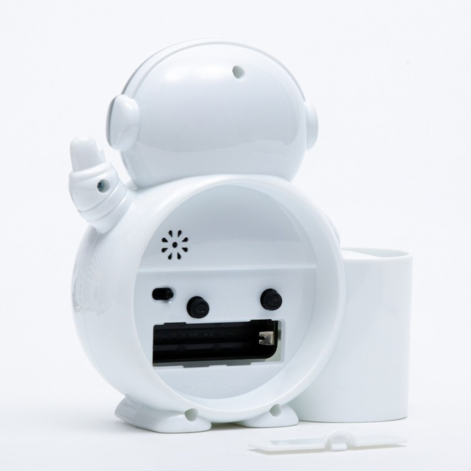 Будильник "Космонавт", с органайзером, 1АА, 14 х 14.5 х 5.2 см  9448326