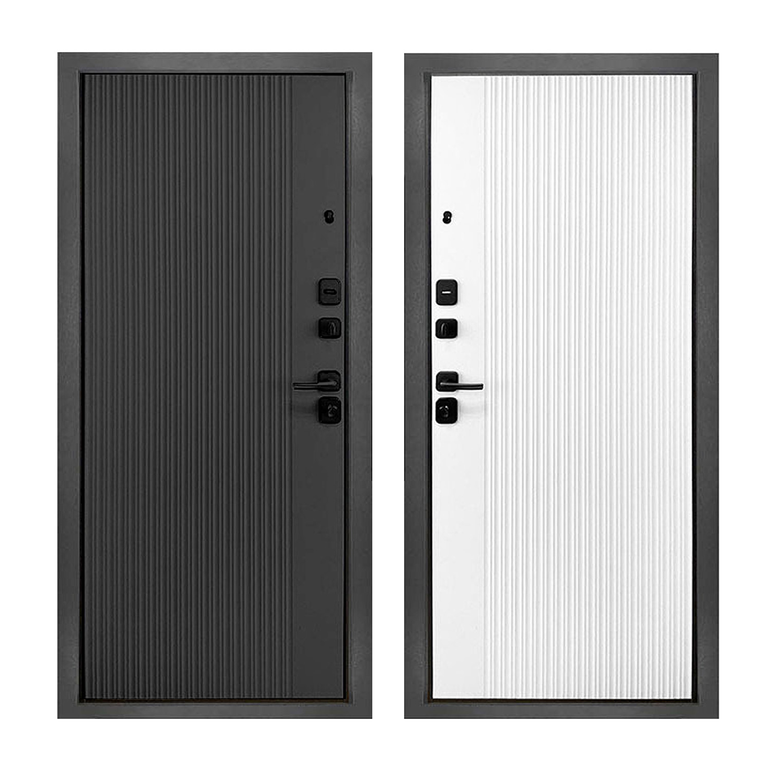 Дверь входная 2050х860х105 мм Форпост Спарта, левая, эмалит белый