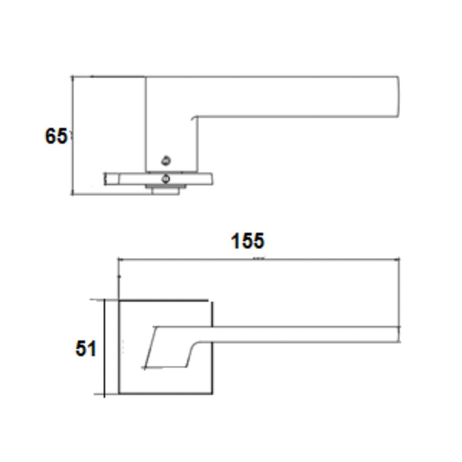 Ручка раздельная ЗОЛОТО матовый 809Е11 КВАДРАТ 03 /204934 TRODOS *1/24