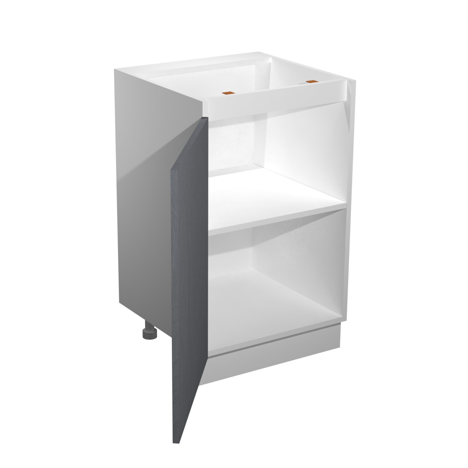 Шкаф напольный 500х850х480 мм BROZEX-WOOD GreyWind, с дверцей