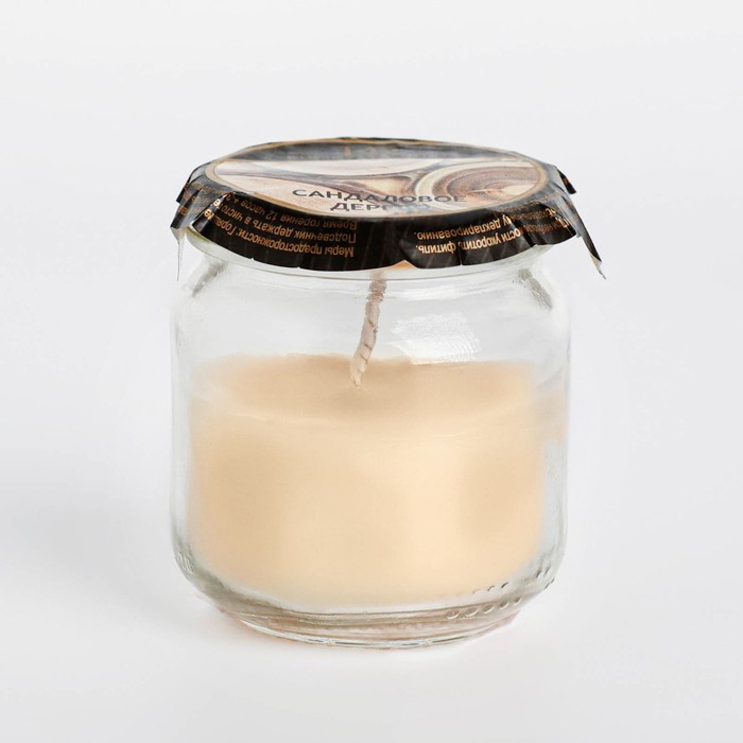 Свеча ароматическая в банке "Сандаловое дерево" 6906384