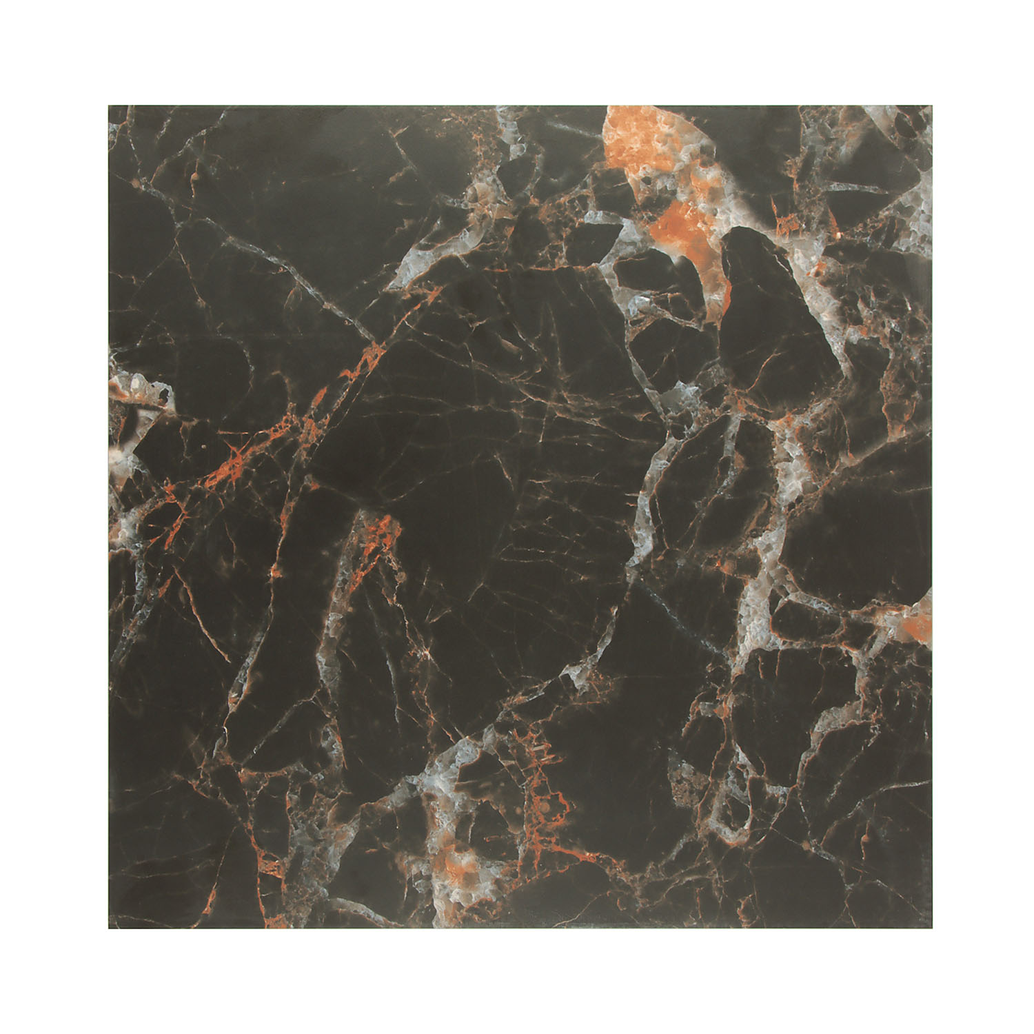 Керамогранит 1.44 м² Primavera Борзонти TP66M10, 600x600x10 мм, черный