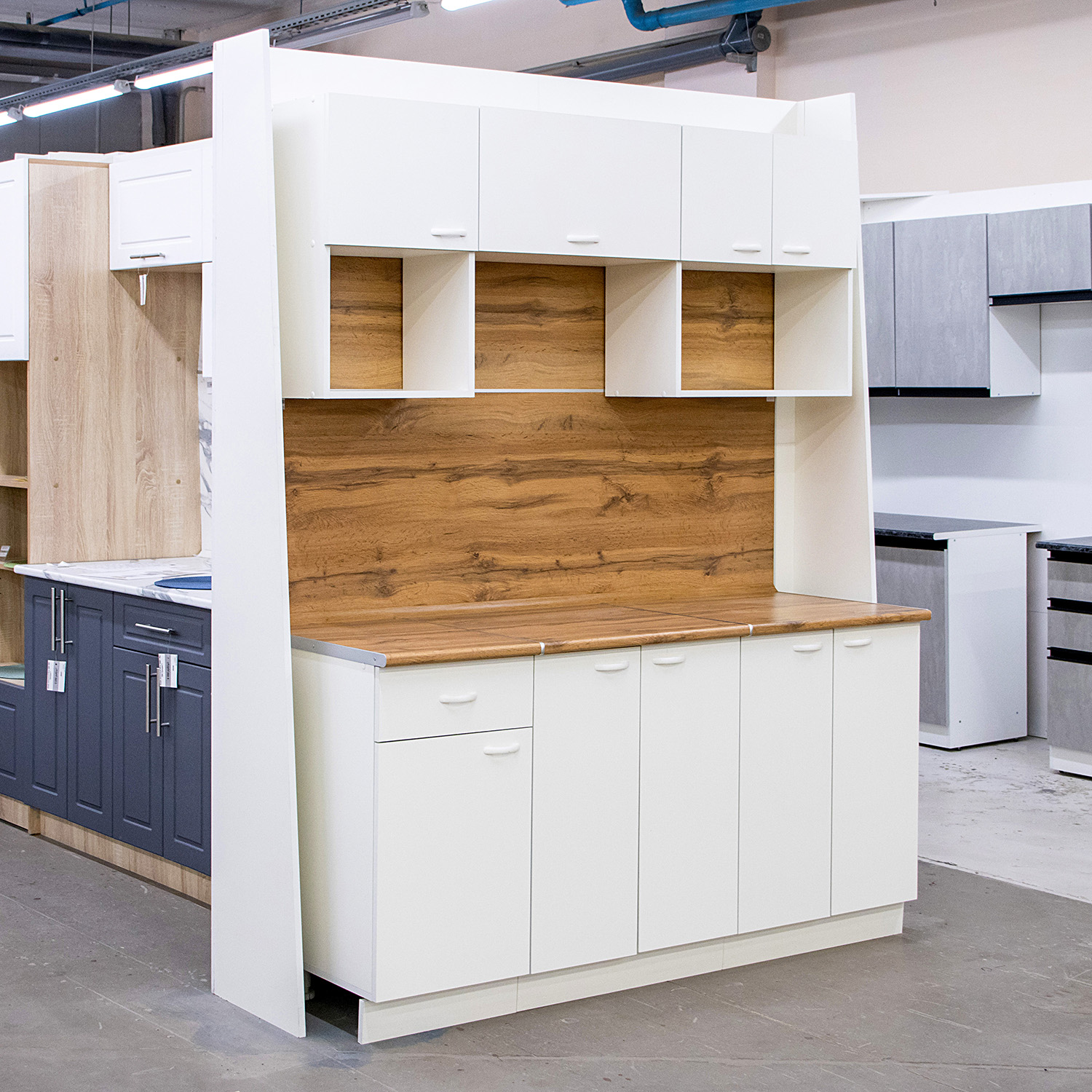 Шкаф навесной 300х676х290 мм BROZEX-WOOD Liberty, с дверцей, белый