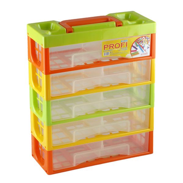 Контейнер д/хранения пластм.Детский "Профи KIDS" 5 выдв,секций арт.50001 ("Полимербыт") *1/6 Контейнер д/хранения пластм.Детский "Профи KIDS" 5 выдв,секций арт.50001 ("Полимербыт") *1/6