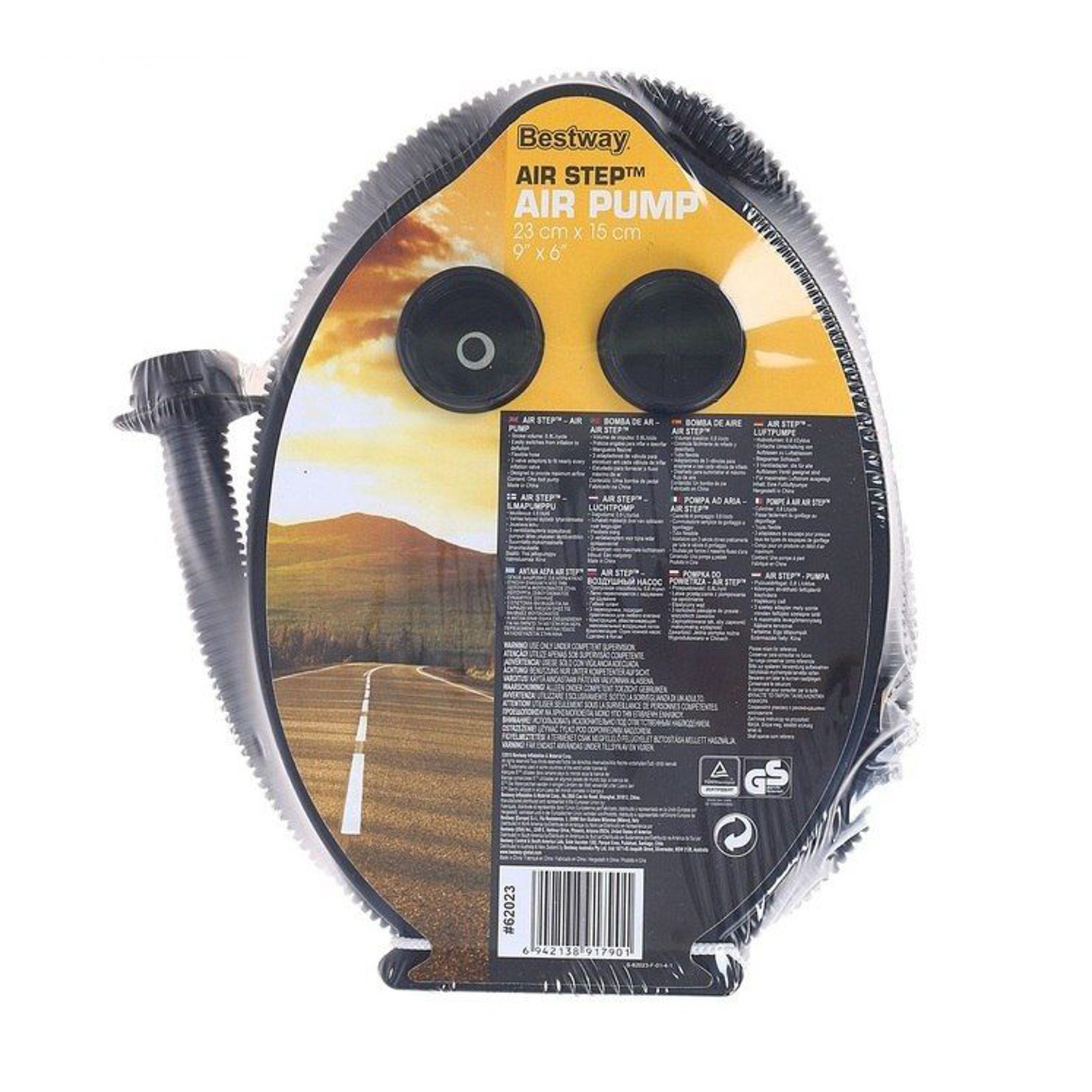 Насос ножной BESTWAY Air Step, 23х15 см, желтый Насос ножной BESTWAY Air Step, 23х15 см, желтый