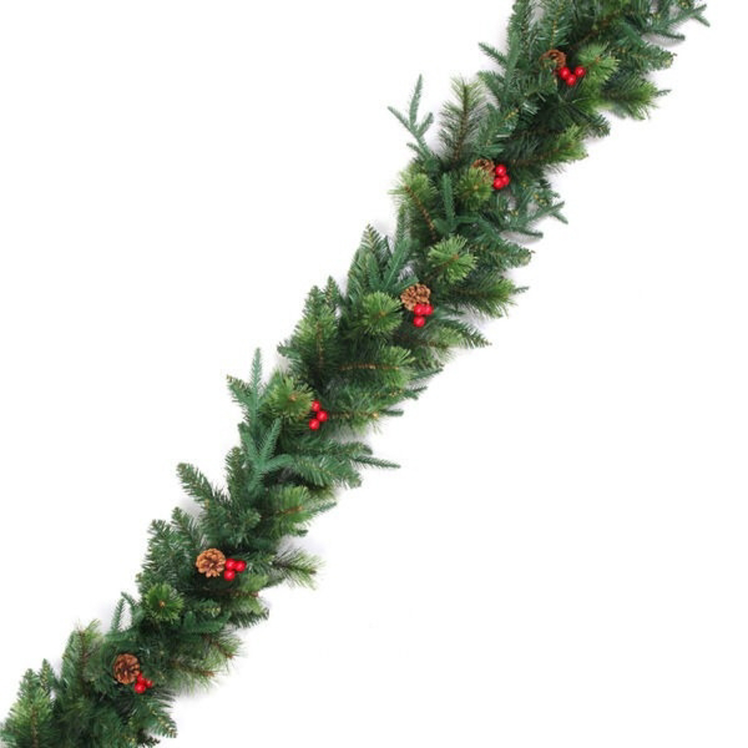 Гирлянда хвойная "Лесное чудо" 2,7 м d=35 см, ПВХ, литой ПВХ, леска, шишки, ягоды Гирлянда хвойная "Лесное чудо" 2,7 м d=35 см, ПВХ, литой ПВХ, леска, шишки, ягоды