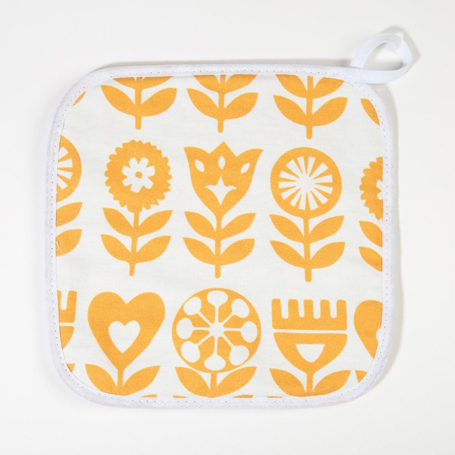 Набор прихваток Yellow garden варежка-прихватка 20х27см, прихватка 19х19см 100% хлопок  Этель *1