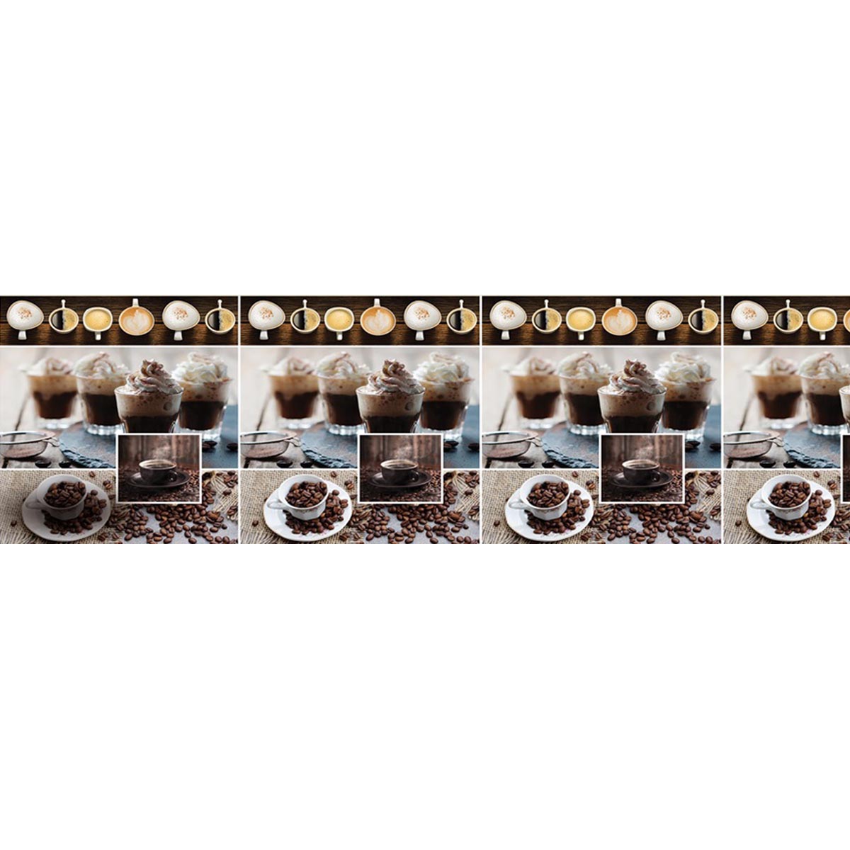 Панель АБС "Кофе Гляссе" (фартук) (3,0*0,6м) *1