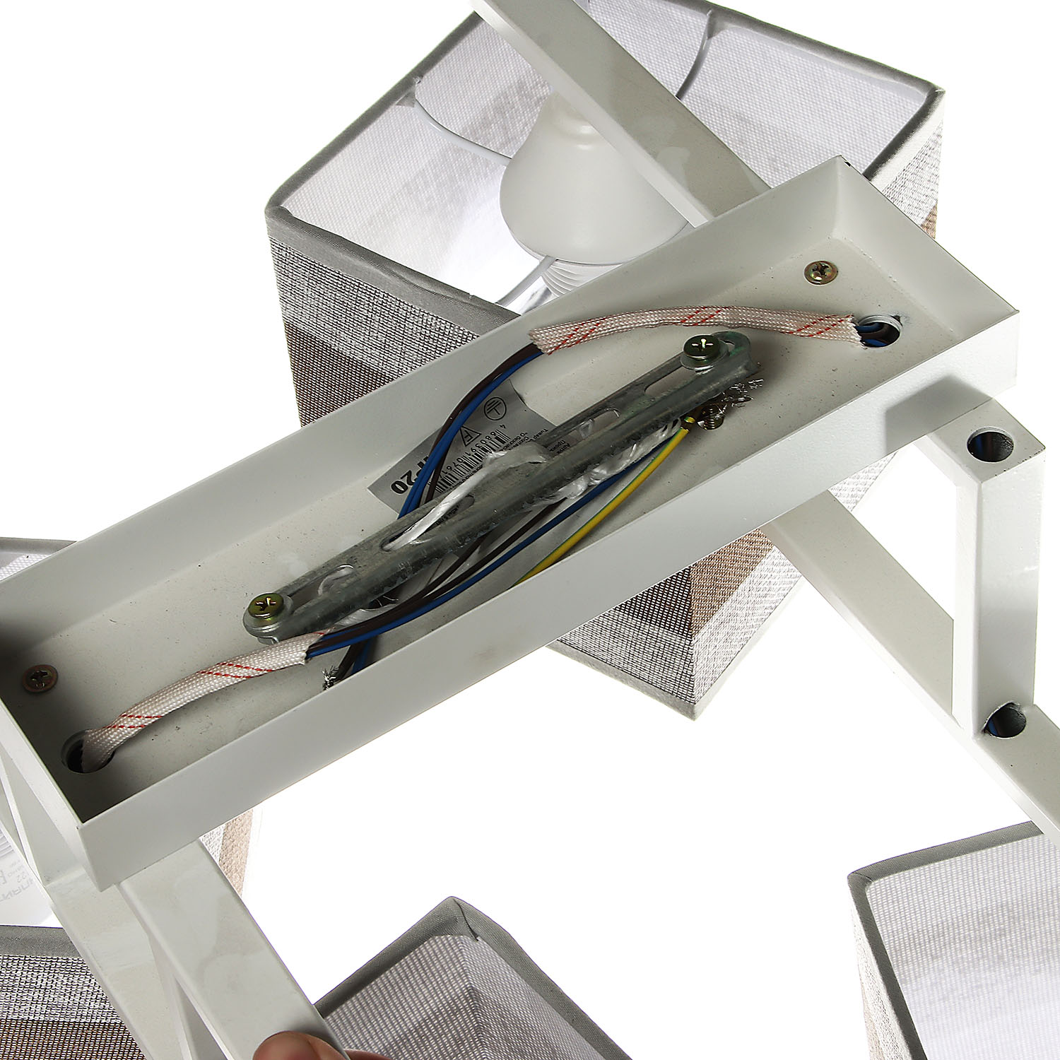 Люстра 6152/4WT BR+GR Е27 2*60W *1