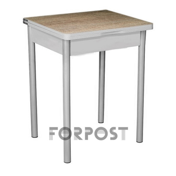 Стол расклад.ломберный МИНИ ЛДСП Ясень шимо светлый + 4 опоры металл. 40мм Металлик*1