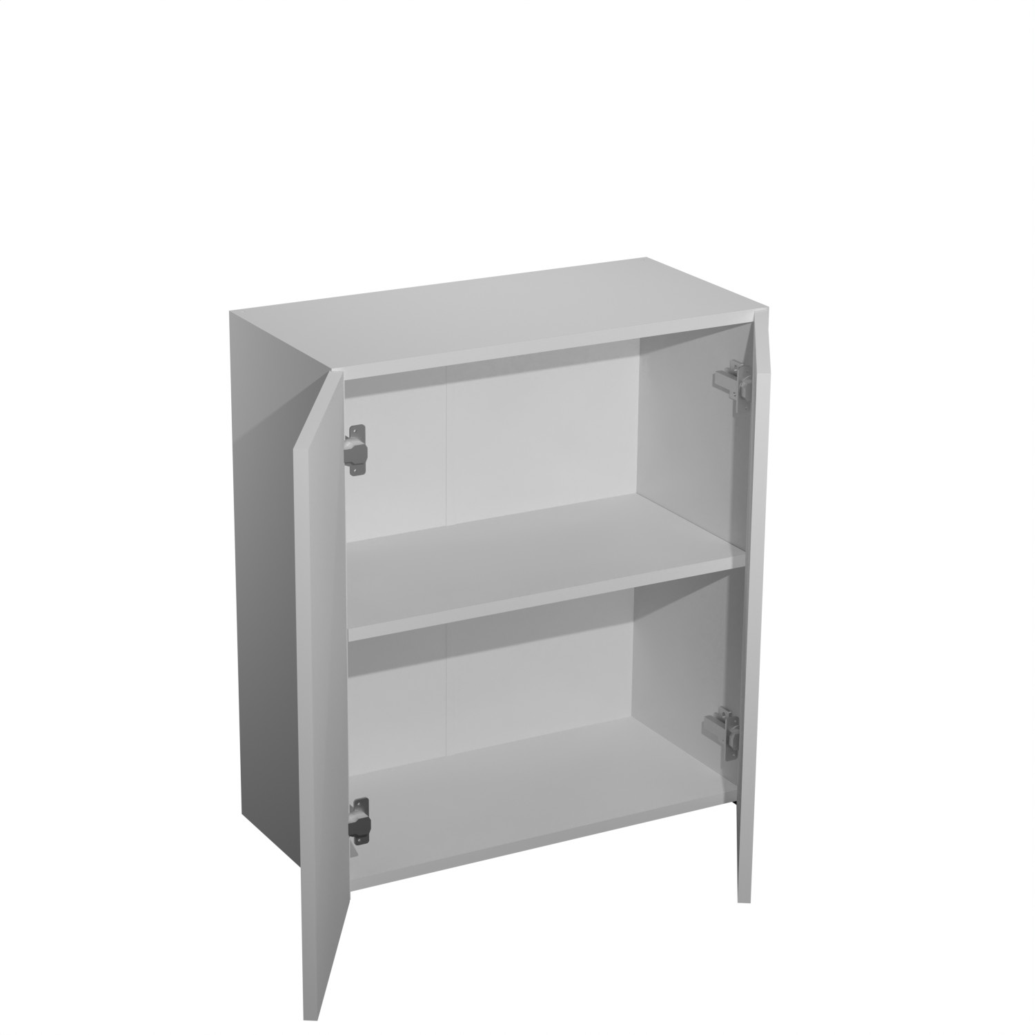 Шкаф навесной 600х676х290 мм BROZEX-WOOD Melissa, с двумя дверцами, белый