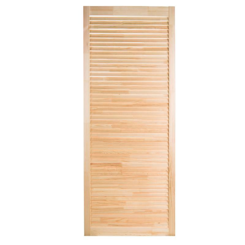 Дверь жалюзийная 715х594х20 мм, деревянная