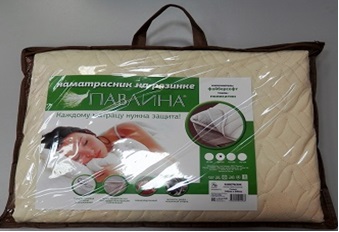 Наматрасник на резинке 140*200см файберсофт/полисатин Павлина *1/15