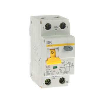 Автоматический выключатель дифференциального тока IEK, 2 полюса, 25 А, 30 мА