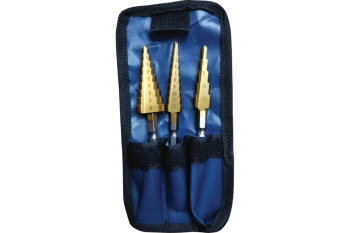 Набор сверл ступенчатых 3-12,4-12,4-20 мм чехол арт.551400 KROFT *1/50