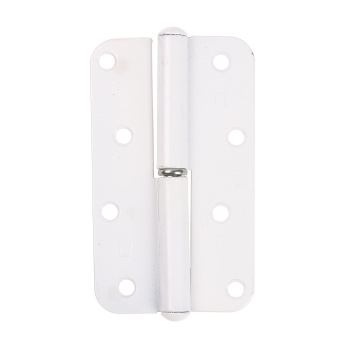 Петля накладная полимер.110мм белая ПРАВАЯ СКОБИС *50