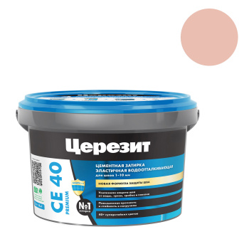 Затирка для швов Церезит CE 40, 2 кг, роса