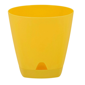 Кашпо пластм. "Amsterdam"  2,5л d верха 170мм h165мм прикор.полив Спелая груша ING6200СГ *1/12