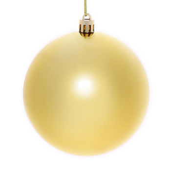 Новогодние шары 10 см (набор 2 шт) "Глянец", золото