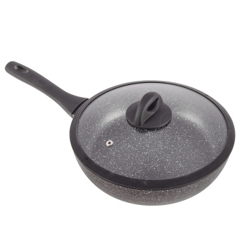 Сковорода алюм.а/приг.  Scovo "Hi-Blackl" d26см "Сотейник" Стекл.кр. HB-021 (з-д "Сково") *1/4