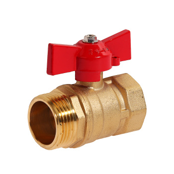 Кран шаровый 1" (Ø25) М/П бабочка СТМ (ОПТИМА) SOFMB001 (аналог ЗФ796) *1/10/80