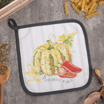 Прихватка квадратная саржа 19*19см Vegetable Этель *5 ВИТРИНА