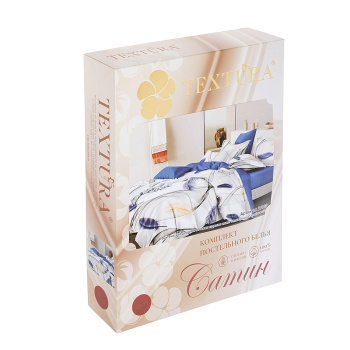 Постельное белье евро сатин Текстура 21103, наволочки 70*70 - 2шт *1