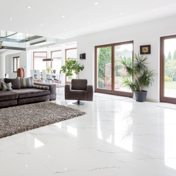 Керамогранит 1.44 м² Global Tile GT1206015103PR, 1200х600х8.5 мм, белый