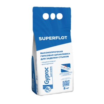 Шпаклевка гипсовая для стыков Gyproc Superflot 5 кг Vetonit *1/3/108 Шпаклевка гипсовая для стыков Gyproc Superflot 5 кг Vetonit *1/3/108