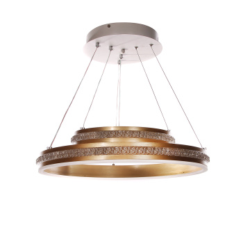 Люстра YH556/2 WT+ GD LED 3000К-6500К (h=700, d=500) пульт  VERNER LIGHTING *1