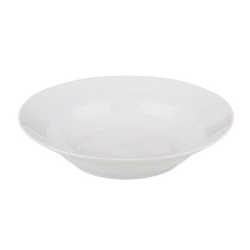 Тарелка фарфор. глубокая d20см 500мл Белая б/рис. ДФ- ТС20 ("DECO") *72