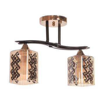 Люстра Verner Lighting A3944/2, 40 Вт, Е27, 2 лампы, черный/золото