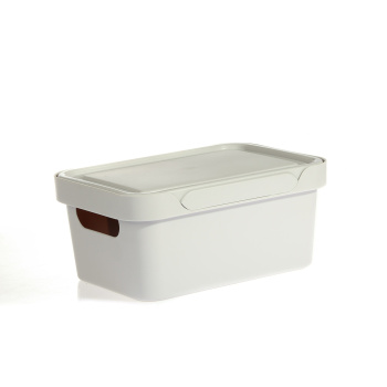 Контейнер д/хранения пластм. "Luxe" 4,6л 270х190х120мм св.Серый арт.43320543095 ("Бытпласт")*1/12