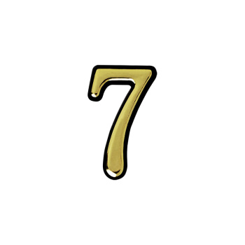 Номер квартирный самоклеющ. золото пластик №7 НОРА-М *10/100/500