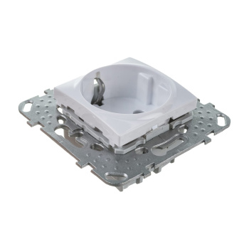 Механизм розетки "Unica" 1-м. белый с/з SchE MGU5.036.18ZD *1