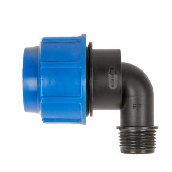 Угольник ПНД компрессия Ø 25х1/2" наружрезьба *1/80