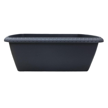 Ящик д/цветов пластм. "Lе Jardin" 40х19х15см с др.реш. прик.вент. Графит108-27 (Tek.A.Tek) *1/10