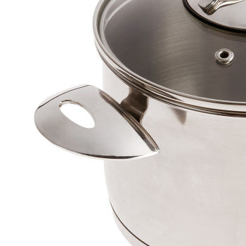 Кастрюля нерж. 2,0л "Аметист" д.Индукц. с Теплораспр.дн, d16см, выс11,7см Ст.кр. 1с2812 (Аша) *1/6