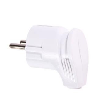 Вилка штепсельная  А105 белая угловая з/к 16А *10/30/300