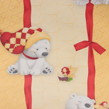 Обои дуплекс 6027-52 (16С2) Мишки (флиз основа) *15 (Гомель)