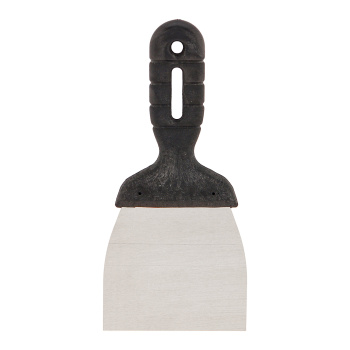 Шпатель малярный 100мм нержавеющая сталь ручка пластик (арт1205010) "Korvus" *1/36