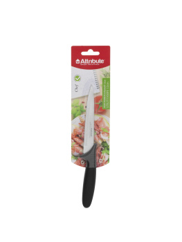 Нож кухонный ATTRIBUTE  пл.р. Chef универсальный дл.лезв.12см AKC014 блистер *1/6/72