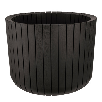 Кашпо пластм. "Шато"  8,0л d верха 250мм h200мм Коричн. ротанг М3039 ("М-Пластика") *1/6